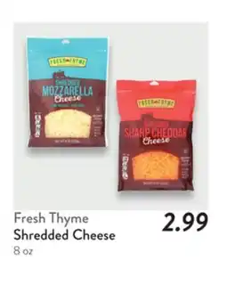 Fresh Thyme Fresh Thyme Shredded Cheese offer