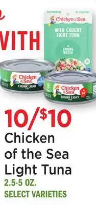 Heinen's Chicken of the Sea Light Tuna offer