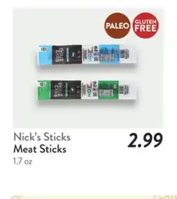 Fresh Thyme Nick's Sticks Meat Sticks offer