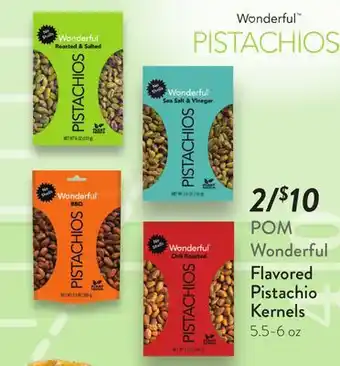 Fresh Thyme POM Wonderful Flavored Pistachio Kernels offer