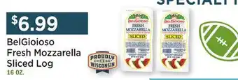 Heinen's BelGioioso Fresh Mozzarella Sliced Log offer