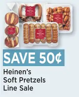 Heinen's Heinen's Soft Pretzels Line Sale offer