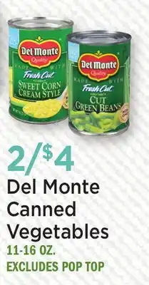 Heinen's Del Monte Canned Vegetables offer