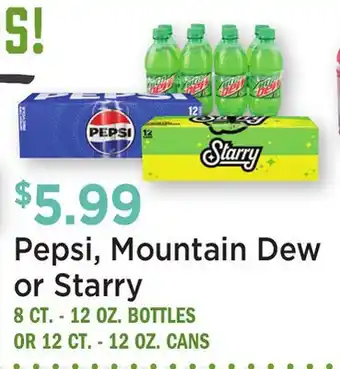 Heinen's Pepsi, Mountain Dew or Starry offer