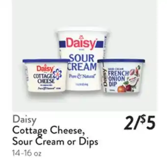 Fresh Thyme Daisy Cottage Cheese, Sour Cream or Dips offer