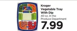 Food 4 Less Kroger Vegetable Tray With Dip offer