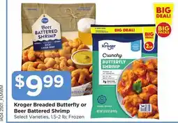 Food 4 Less Kroger Breaded Butterfly or Beer Battered Shrimp offer