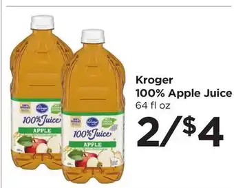 Food 4 Less Kroger 100% Apple Juice offer