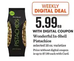 Mariano's Wonderful In-Shell Pistachios offer