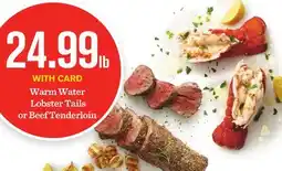 Mariano's Warm Water Lobster Tails or Beef Tenderloin offer