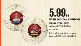 Mariano's Brew Pub Pizza offer