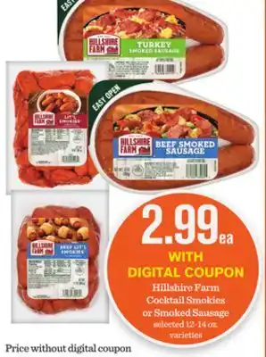 Mariano's Hillshire Farm Cocktail Smokies or Smoked Sausage offer