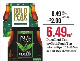 Mariano's Pure Leaf Tea or Gold Peak Tea offer