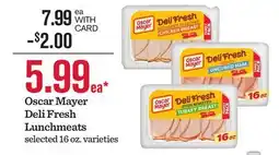 Mariano's Oscar Mayer Deli Fresh Lunchmeats offer