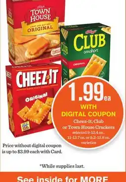 Mariano's Cheez-It, Club or Town House Crackers offer