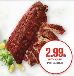 Mariano's Pork Back Ribs offer