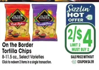 Jewel-Osco On the Border Tortilla Chips offer