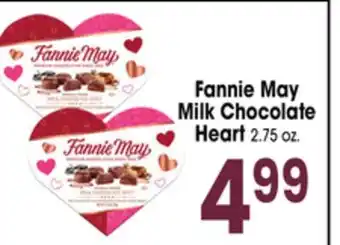 Jewel-Osco Fannie May Milk Chocolate Heart offer