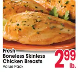 Jewel-Osco Fresh Boneless Skinless Chicken Breasts offer