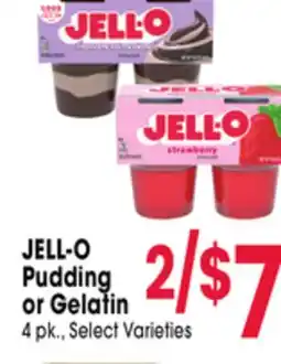 Jewel-Osco JELL-O Pudding or Gelatin offer