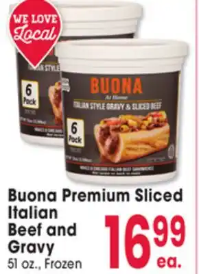 Jewel-Osco Buona Premium Sliced Italian Beef and Gravy offer