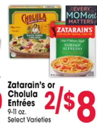 Jewel-Osco Zatarain's or Cholula Entrées offer