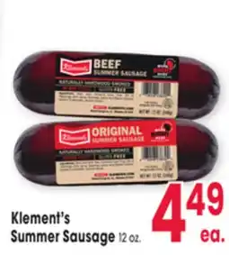 Jewel-Osco Klement's Summer Sausage offer