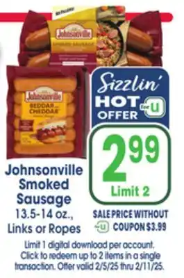 Jewel-Osco Johnsonville Smoked Sausage offer