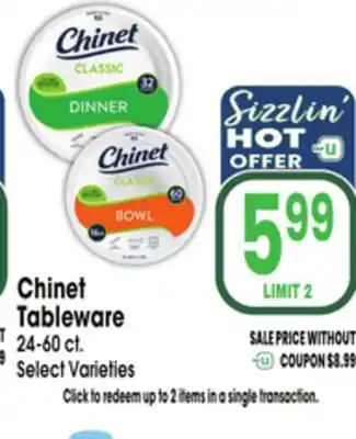 Jewel-Osco Chinet Tableware offer