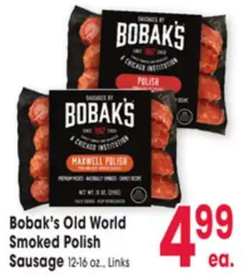 Jewel-Osco Bobak's Old World Smoked Polish Smoked Polish Sausage offer