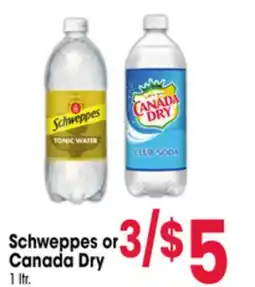 Jewel-Osco Schweppes or Canada Dry offer