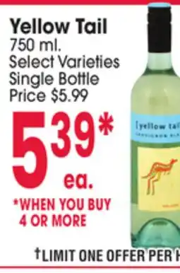 Jewel-Osco Yellow Tail offer