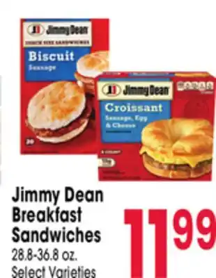 Jewel-Osco Jimmy Dean Breakfast Sandwiches offer