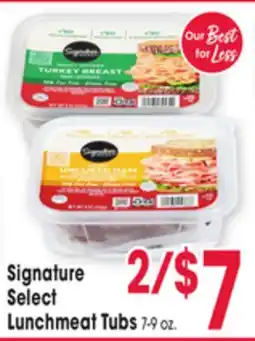 Jewel-Osco Signature Select Lunchmeat Tubs offer