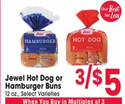 Jewel-Osco Jewel Hot Dog or Hamburger Buns offer