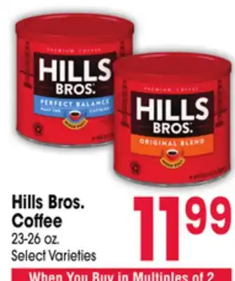 Jewel-Osco Hills Bros. Coffee offer