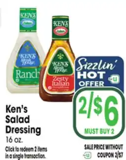 Jewel-Osco Ken's Salad Dressing offer