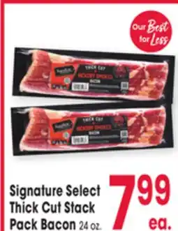 Jewel-Osco Signature Select Thick Cut Stack Pack Bacon offer