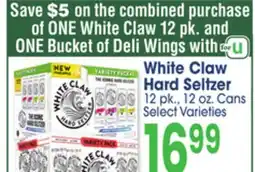 Jewel-Osco White Claw Hard Seltzer offer