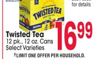 Jewel-Osco Twisted Tea offer