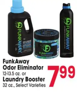 Jewel-Osco FunkAway Odor Eliminator 12-13.5 oz. or Laundry Booster 32 oz offer