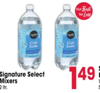 Jewel-Osco Signature Select Mixers offer