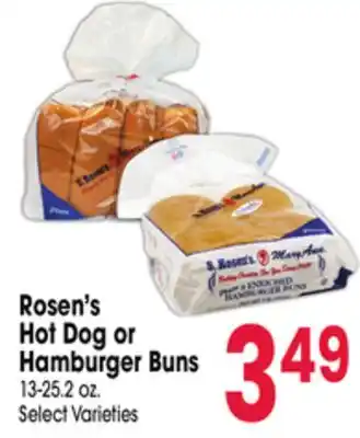 Jewel-Osco Rosen's Hot Dog or Hamburger Buns offer