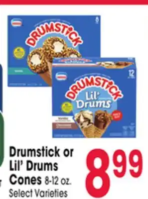 Jewel-Osco Drumstick or Lil' Drums Cones offer