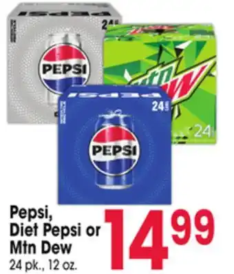 Jewel-Osco Pepsi, Diet Pepsi or Mtn Dew offer