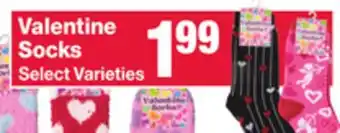 Jewel-Osco Valentine Socks offer