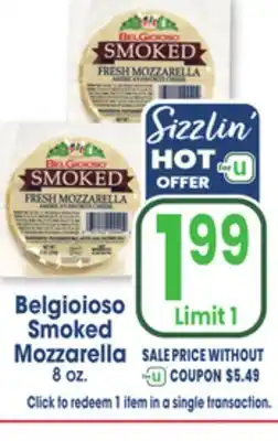 Jewel-Osco Belgioioso Smoked Mozzarella offer