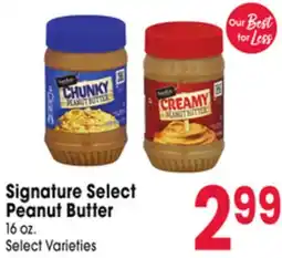 Jewel-Osco Signature Select Peanut Butter offer