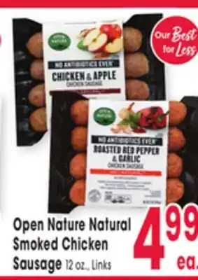 Jewel-Osco Open Nature Natural Smoked Chicken Smoked Chicken Sausage offer