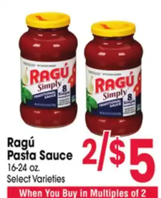 Jewel-Osco Ragú Pasta Sauce offer